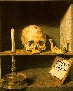 Bruyn, Barthel the Elder Vanitas still life from the reverse of oil painting reproduction